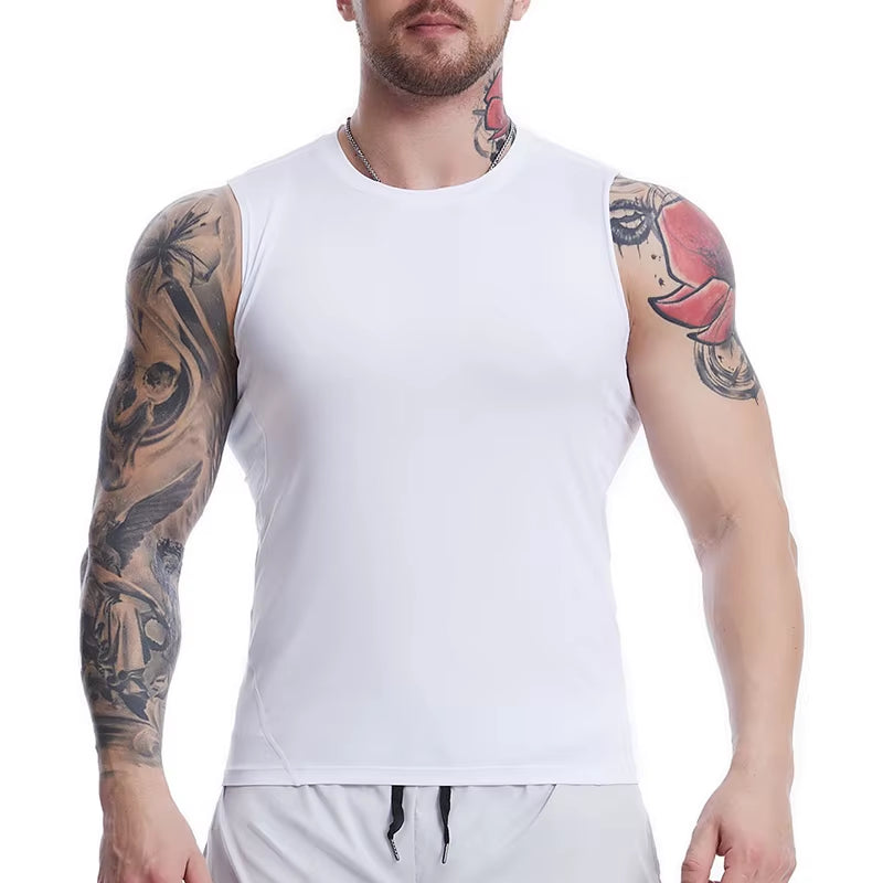 AlphaCore™ Men’s Compression Tank – Quick-Dry Sleeveless Gym Shirt