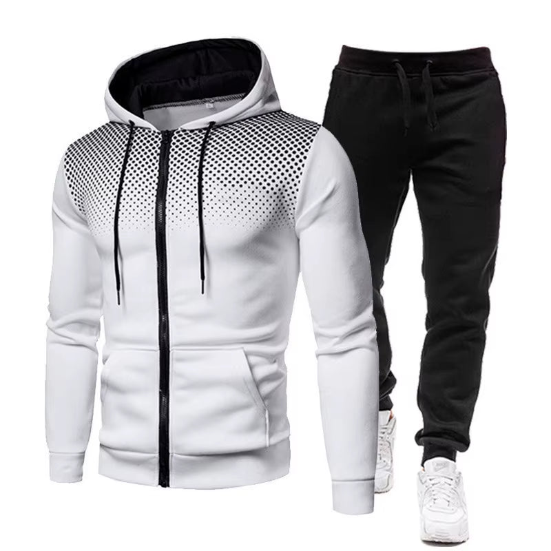 ÜberFit Men’s PowerSet™ – Bold Two-Tone Hoodie & Jogger Combo (For REAL Men Only)