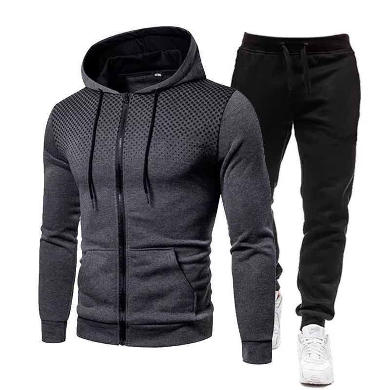 ÜberFit Men’s PowerSet™ – Bold Two-Tone Hoodie & Jogger Combo (For REAL Men Only)