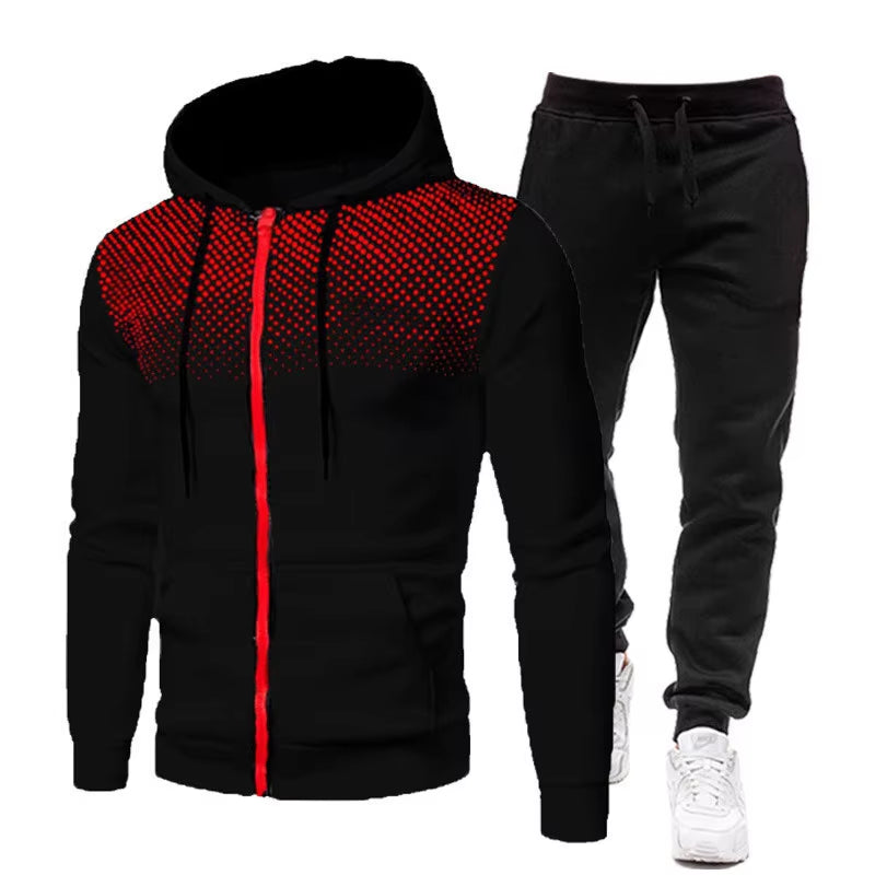 ÜberFit Men’s PowerSet™ – Bold Two-Tone Hoodie & Jogger Combo (For REAL Men Only)