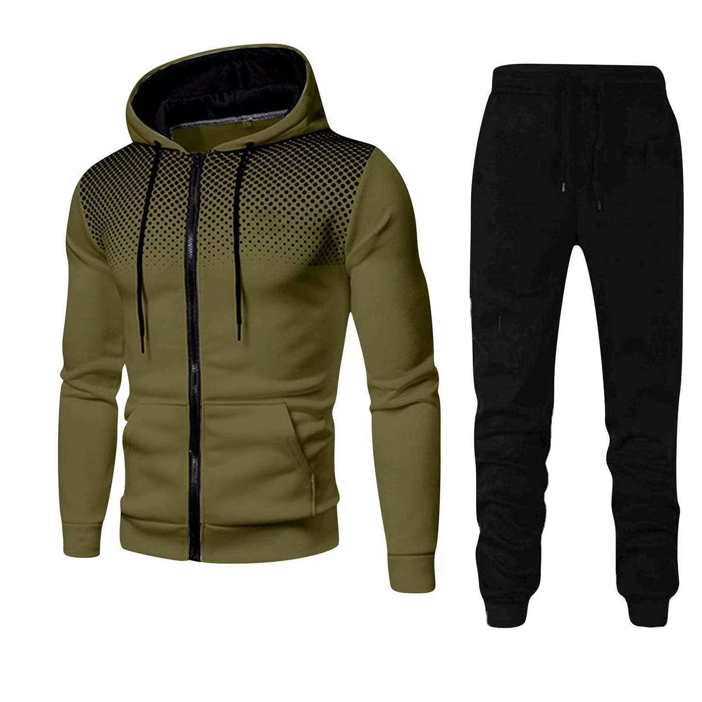 ÜberFit Men’s PowerSet™ – Bold Two-Tone Hoodie & Jogger Combo (For REAL Men Only)