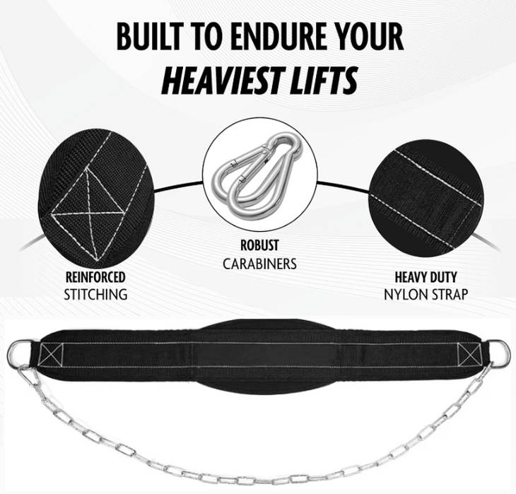 Über Alpha Dip Belt™ – Heavy-Duty Weighted Belt with Chain for Dips and Pull-Ups