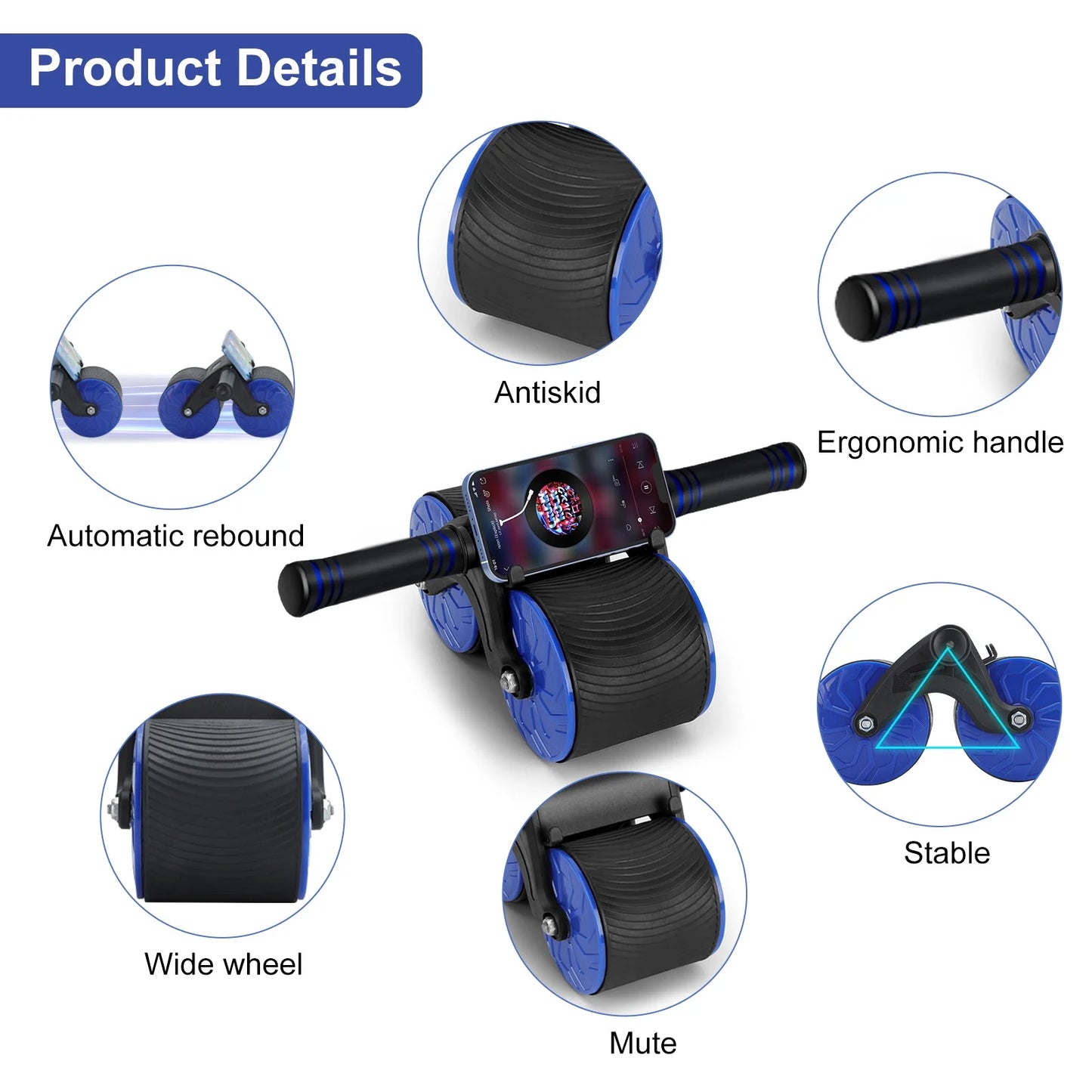 ÜberCore Max - Automatic Rebound Ab Wheel for Total Body Strength