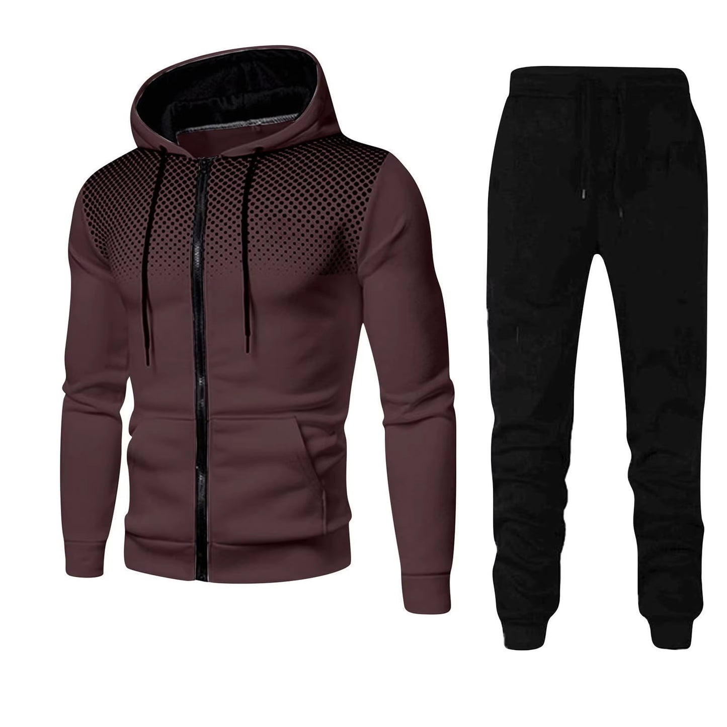 ÜberFit Men’s PowerSet™ – Bold Two-Tone Hoodie & Jogger Combo (For REAL Men Only)