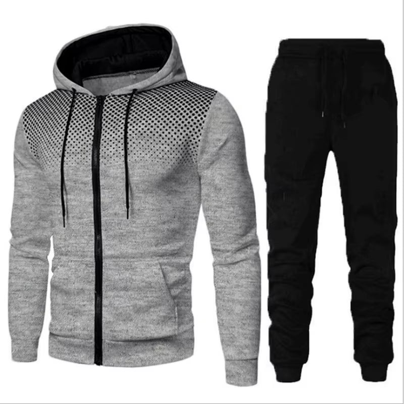 ÜberFit Men’s PowerSet™ – Bold Two-Tone Hoodie & Jogger Combo (For REAL Men Only)