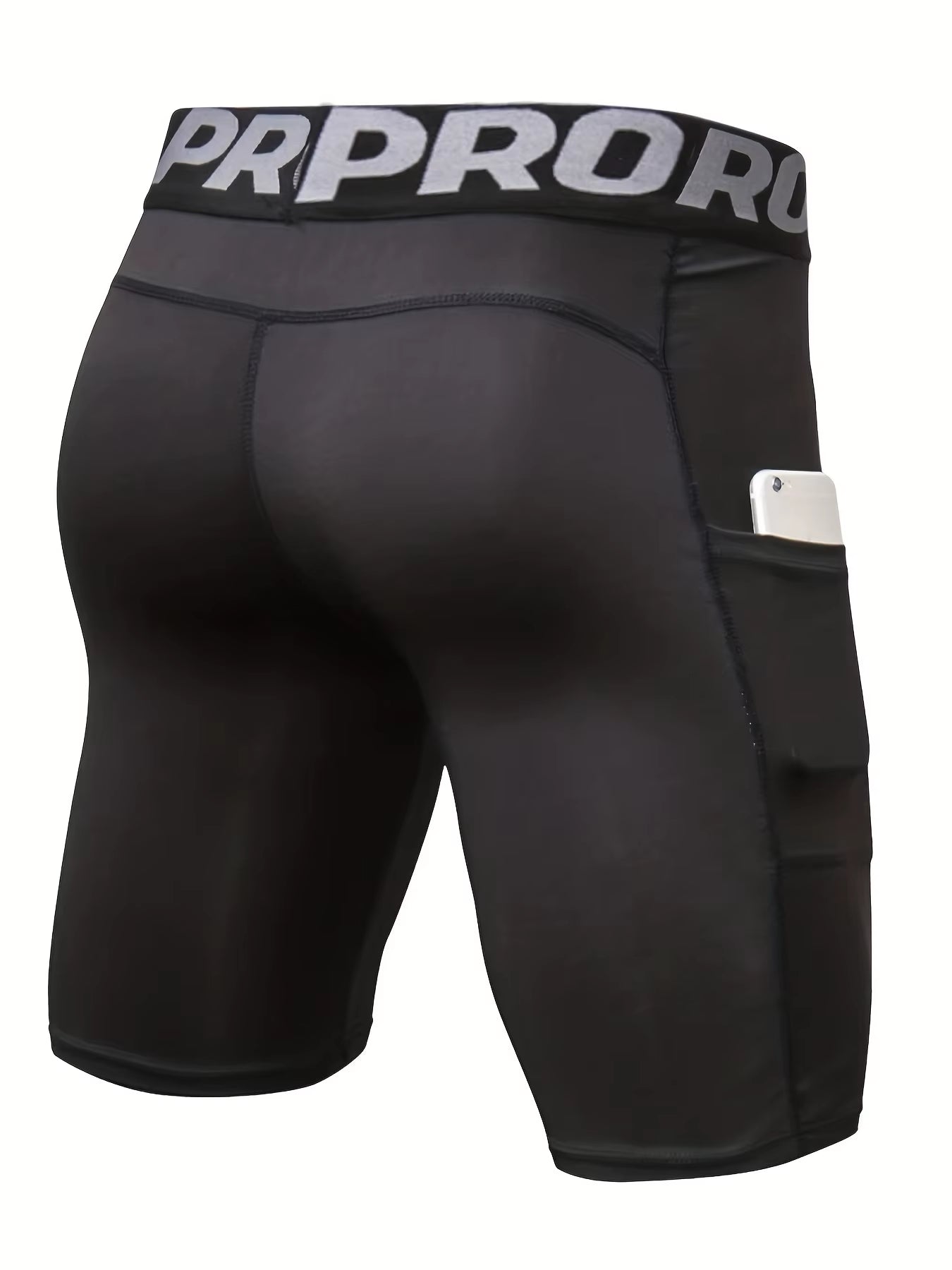 AlphaFlex™ 3-Pack Compression Shorts With Pocket – GymBro Edition