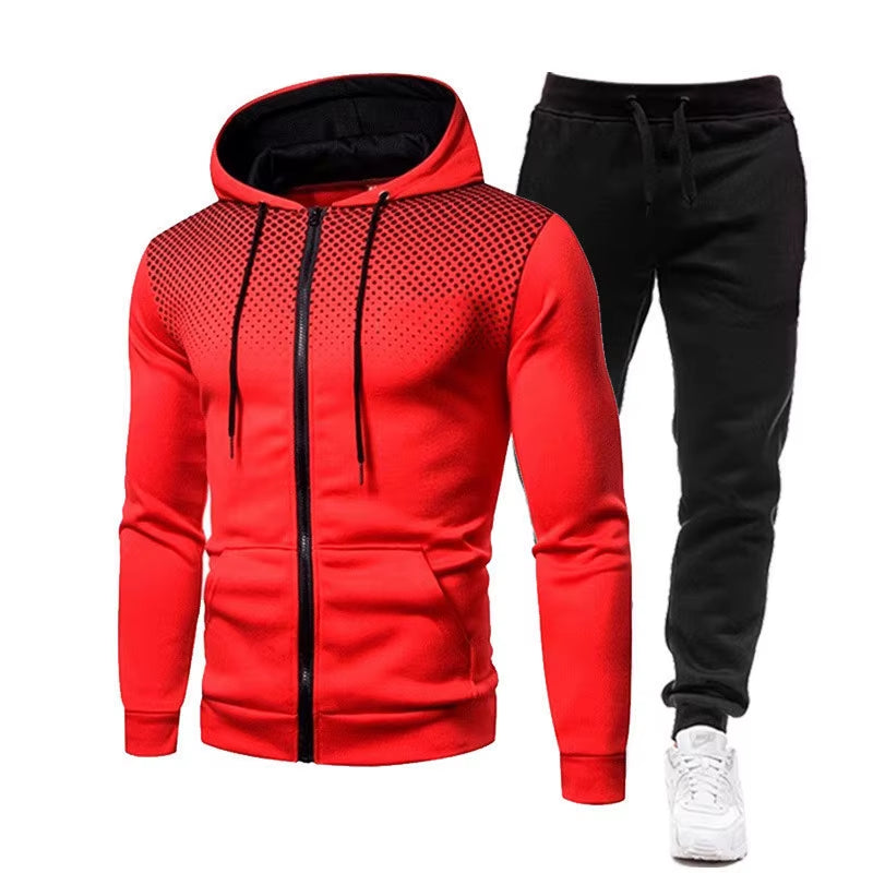 ÜberFit Men’s PowerSet™ – Bold Two-Tone Hoodie & Jogger Combo (For REAL Men Only)